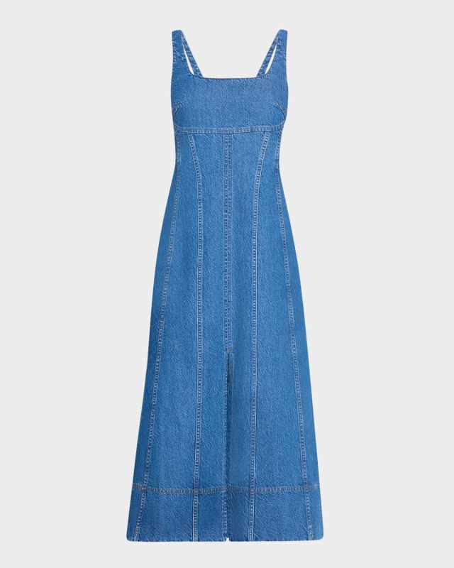 Felicity Sleeveless Denim Midi Dress